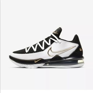 Lebron 17 low White Metallic Gold